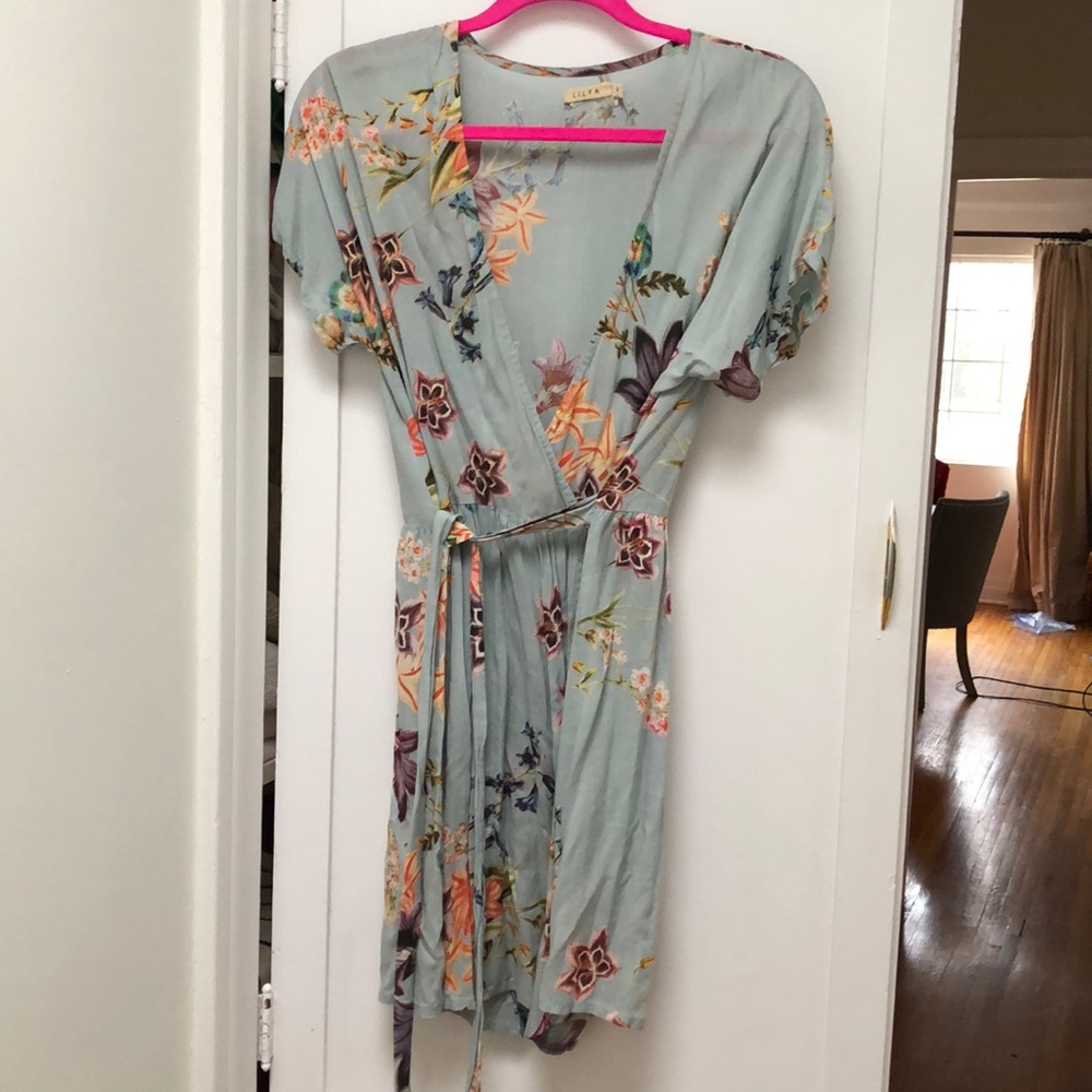 Floral Wrap Dress